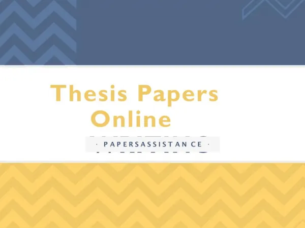 Buy Thesis Papers Online - PapersAssistance
