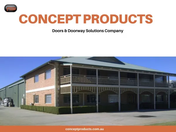 Get a Complete Doors & Doorway Solutions by Concept Products