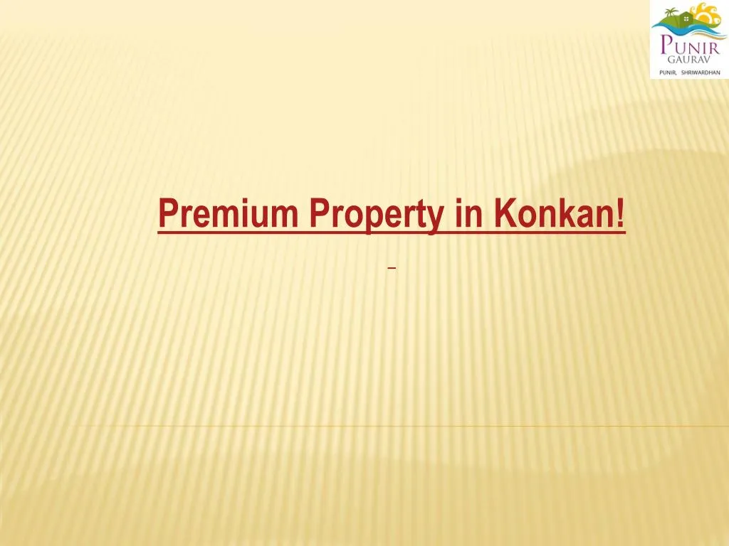 premium property in konkan