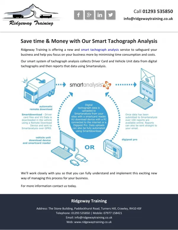 Save time & Money with Our Smart Tachograph Analysis
