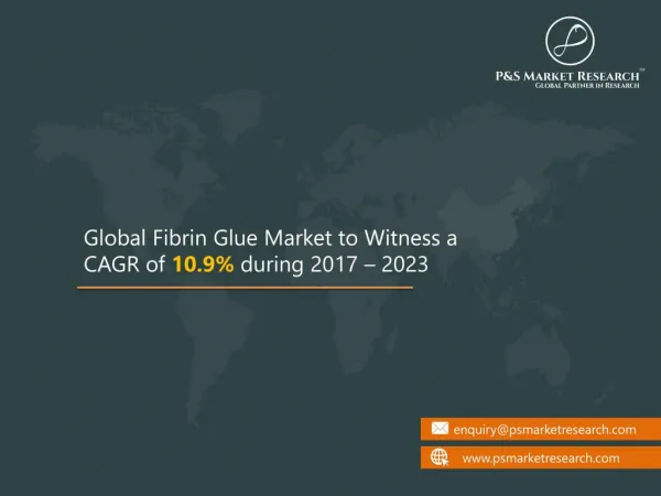Global Fibrin Glue Market Trends and Future Analysis