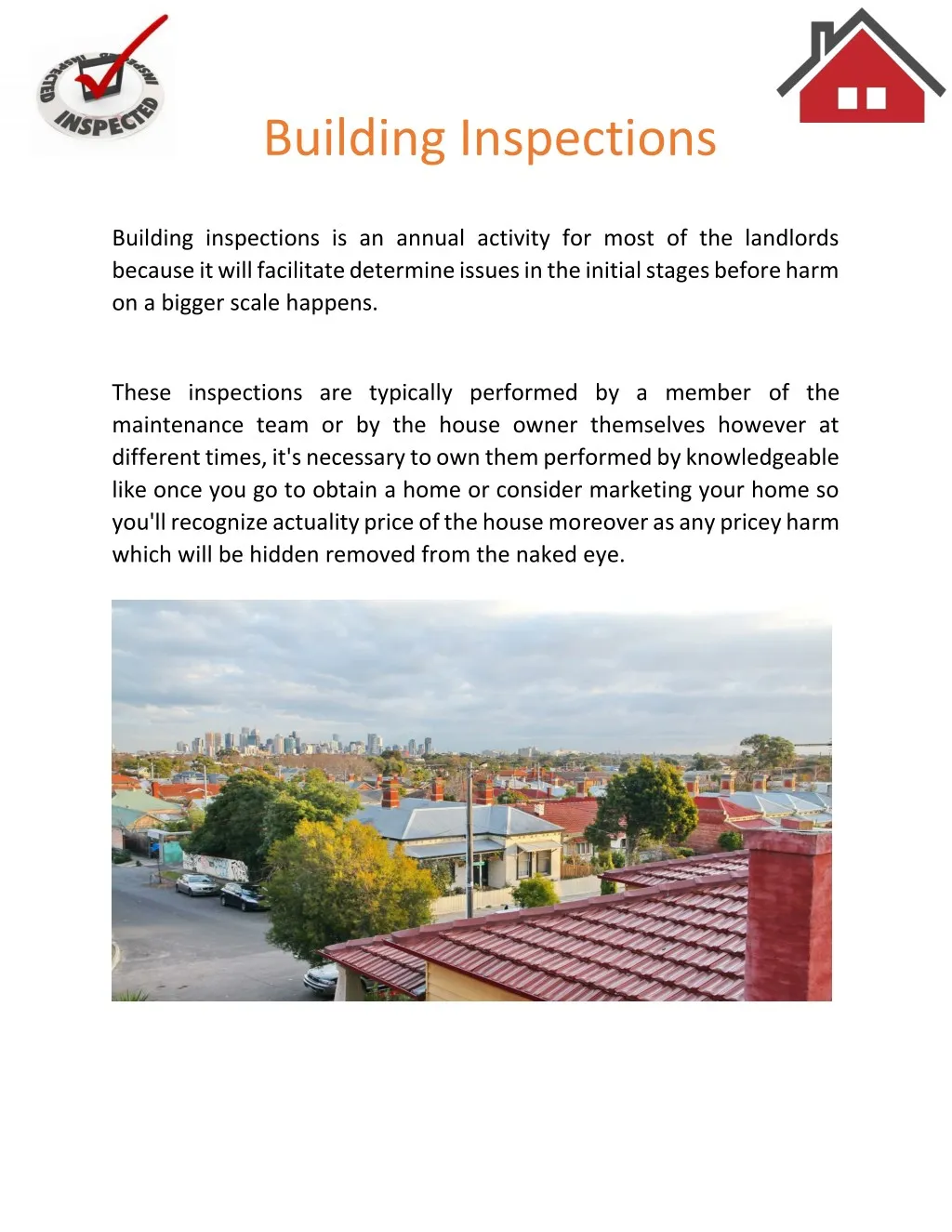 building inspections