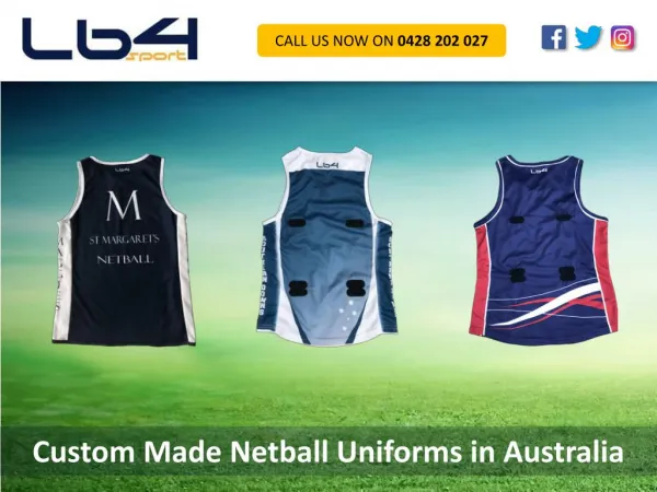 Custom Made Netball Uniforms in Australia