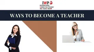 Ways to become a teacher - slide 1