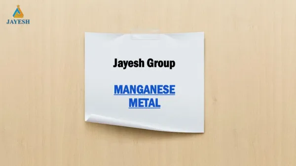 Jayesh Group - Manganese Metal