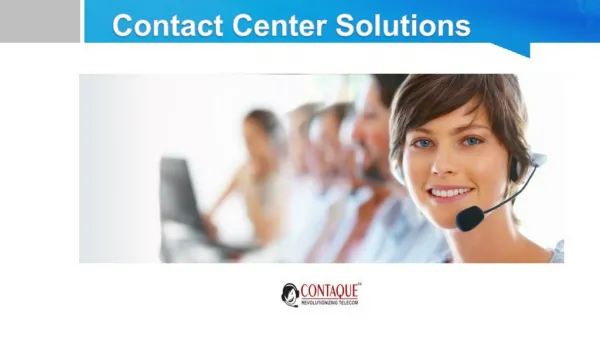 Contact Center Solutions