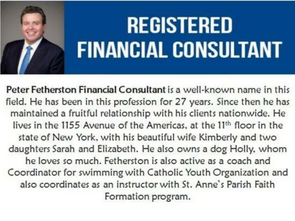 Peter Fetherston Financial Advisor in NY