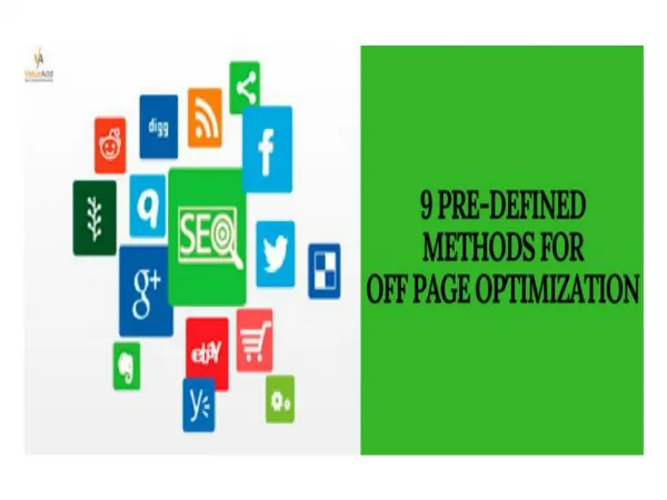 9 Pre-Defined Methods For Off Page Optimization
