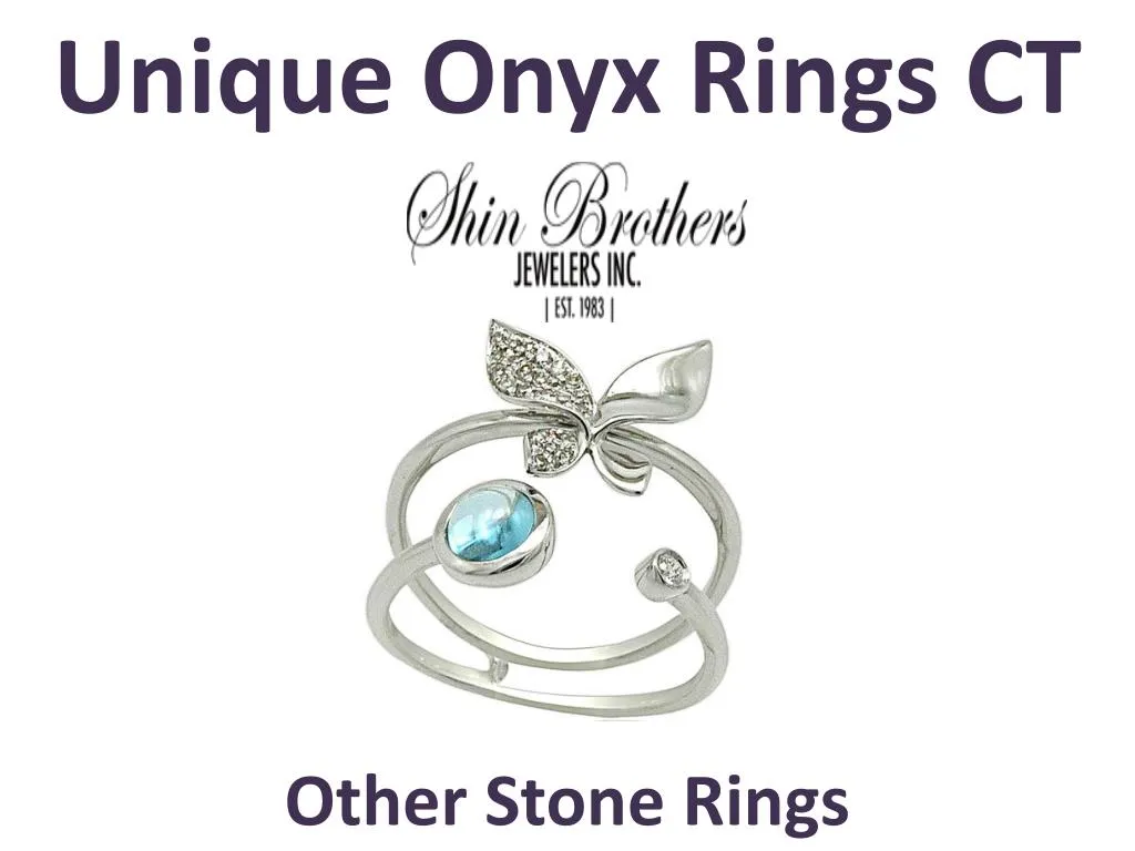 unique onyx rings ct