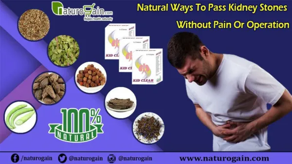 Natural Ways to Pass Kidney Stones without Pain or Operation