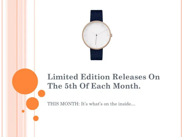 Exclusive Watches Online | Limited Edition Menâ€™s Watches - The 5th