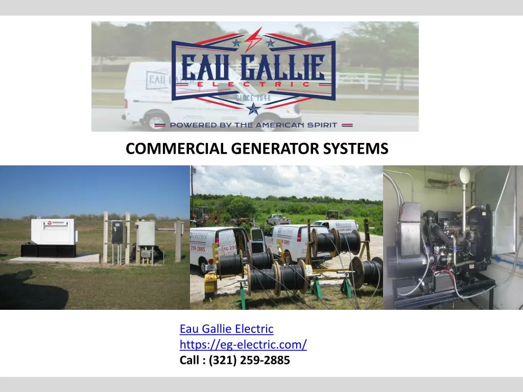 commercial generator systems
