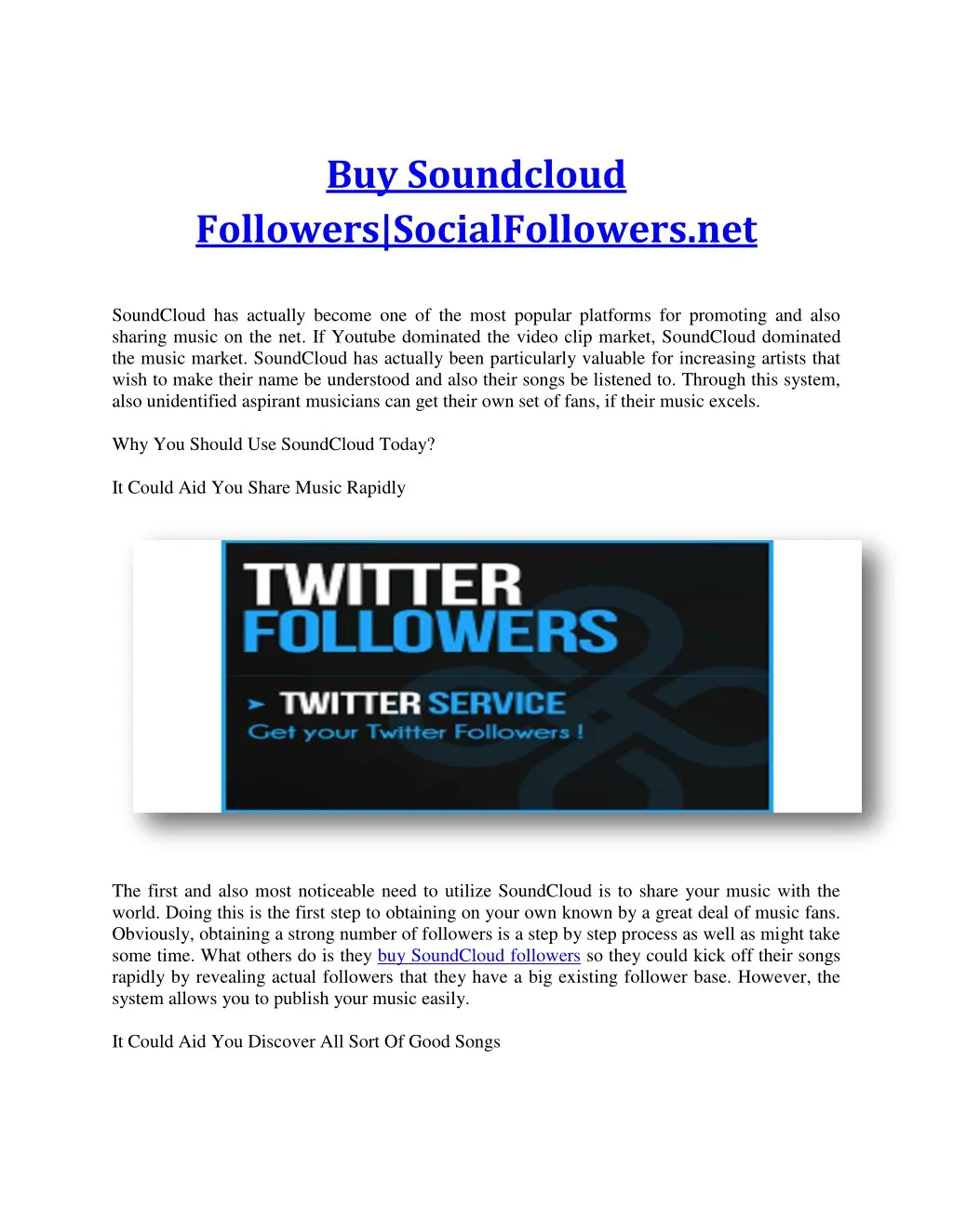 buy soundcloud followers socialfollowers net