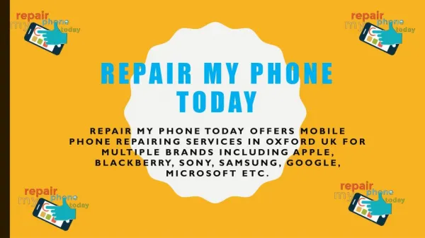 Cheap Mobile Phone Repair Services in Oxford UK