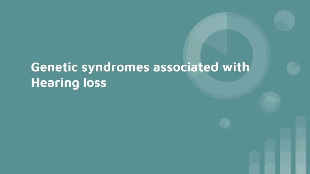 genetic syndromes associated with hearing loss