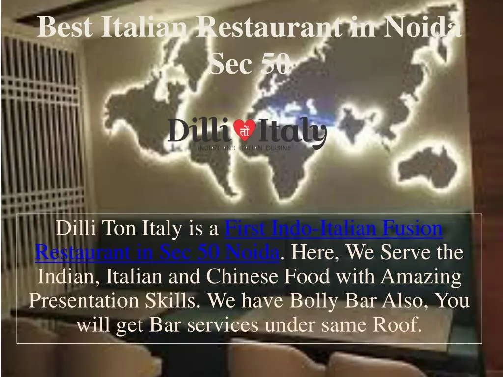 best italian restaurant in noida sec 50