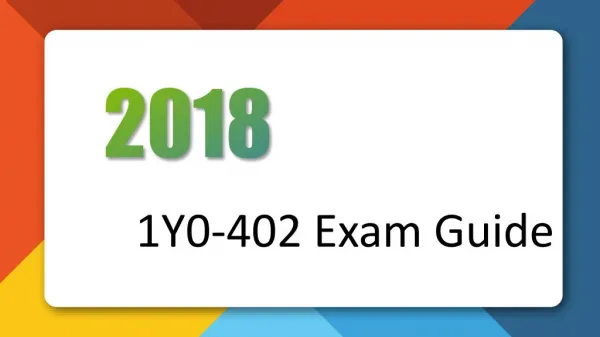 [June 2018]Citrix 1Y0-402 Study Guide Killtest