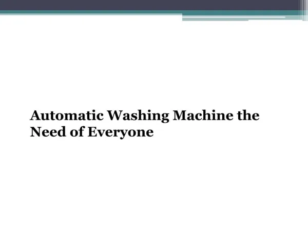 Fully Automatic Washing Machine price list