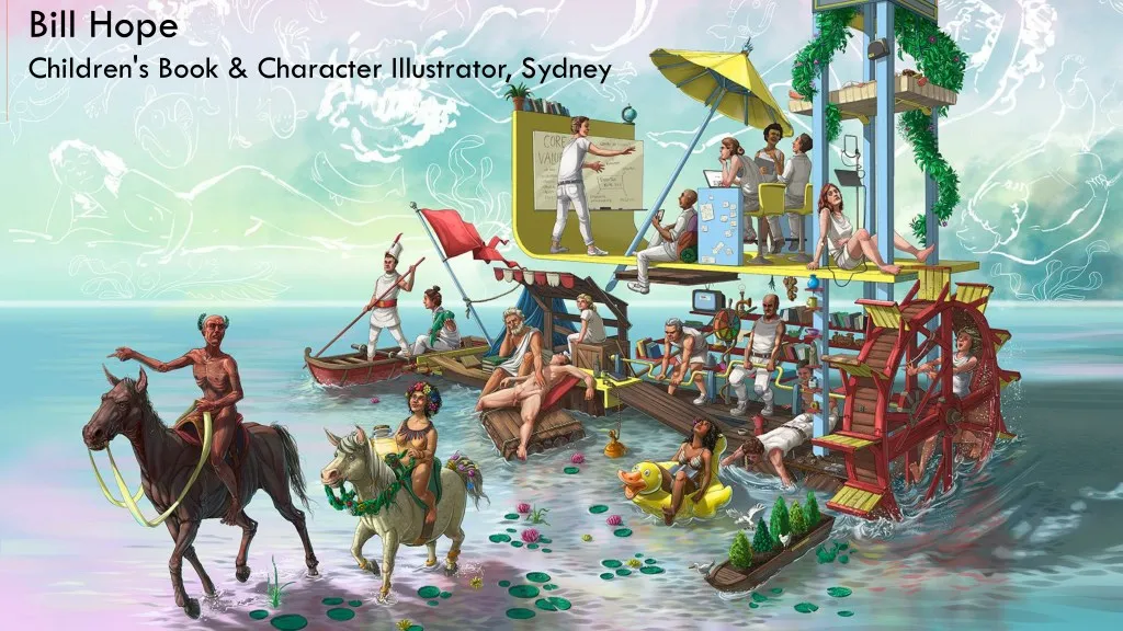 bill hope children s book character illustrator
