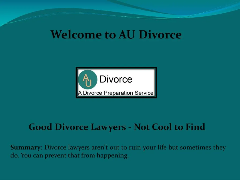 welcome to au divorce