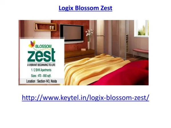Logix Blossom Zest sector 143 Noida luxurious Apartments