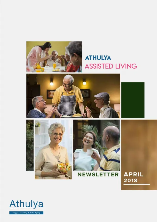 Nutrition for Seniors | April Newsletter | Athulya Living