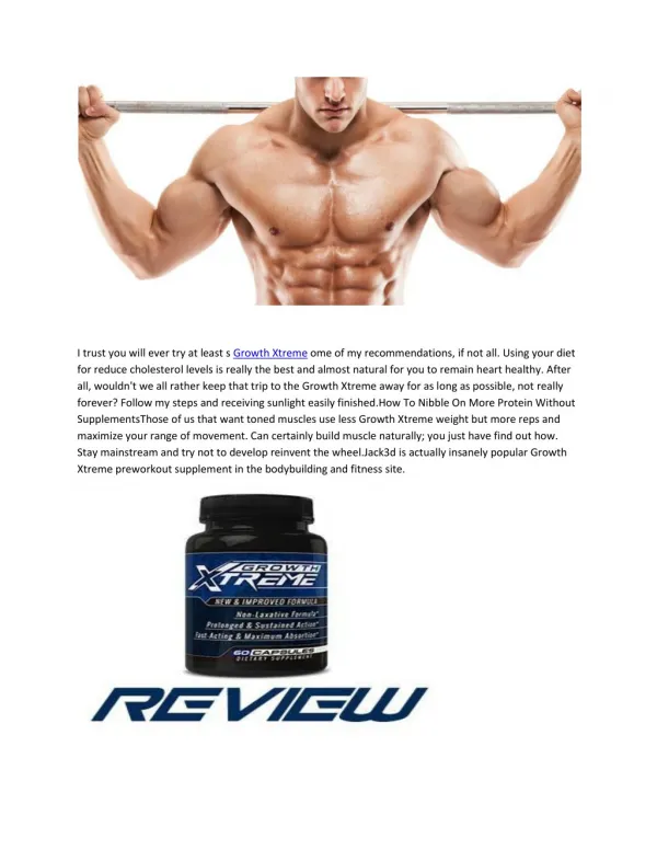 Growth Xtreme - Improve Your Energy Level