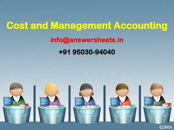 cost and management accounting info@answersheets in 91 95030 94040