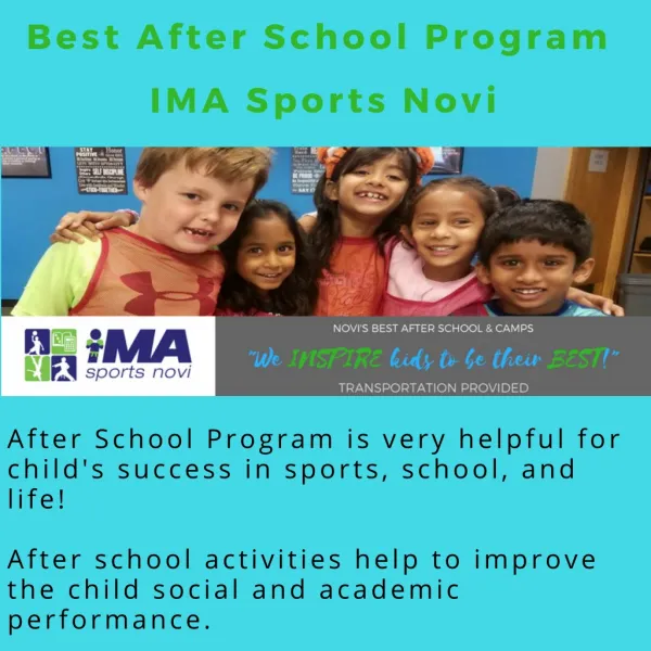Best After School Program- IMA Sports Novi