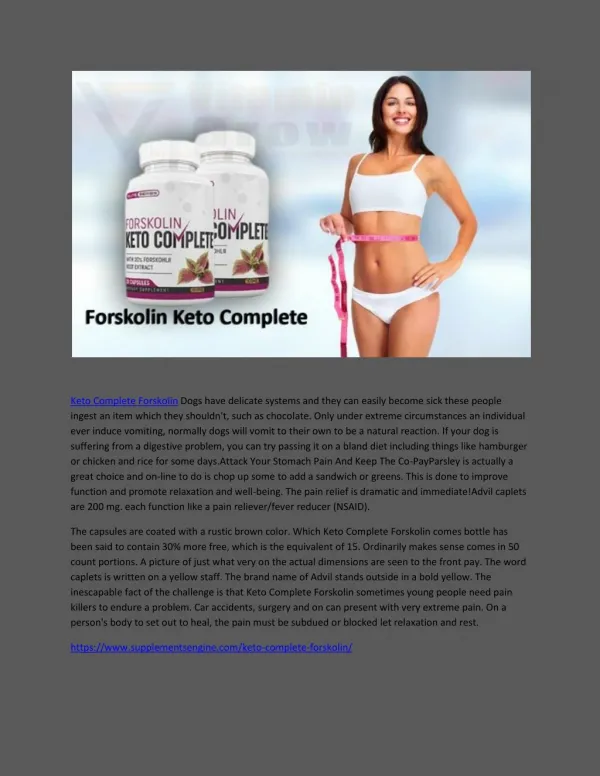 Keto Complete Forskolin - How I Can Lose Weight Safely