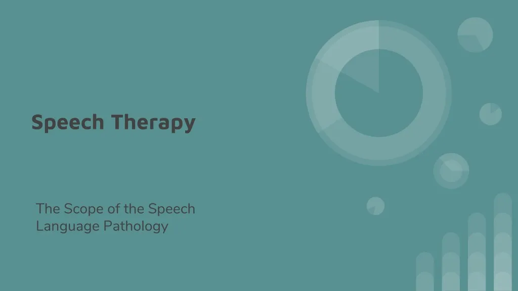 speech therapy