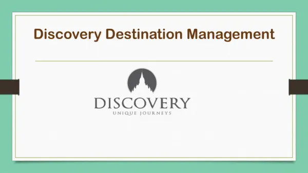 Discovery Destination Management