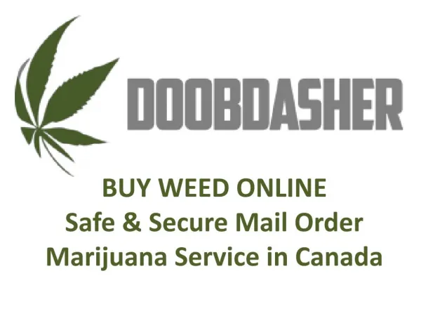 buy cannabis online from doobdasher in canada
