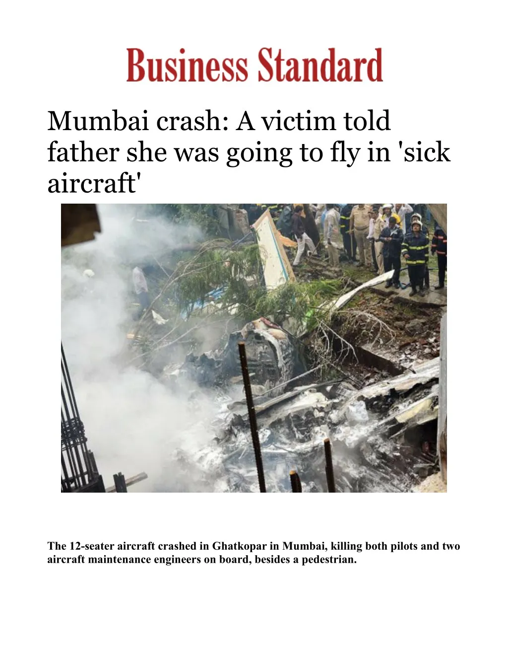 mumbai crash a victim told father she was going