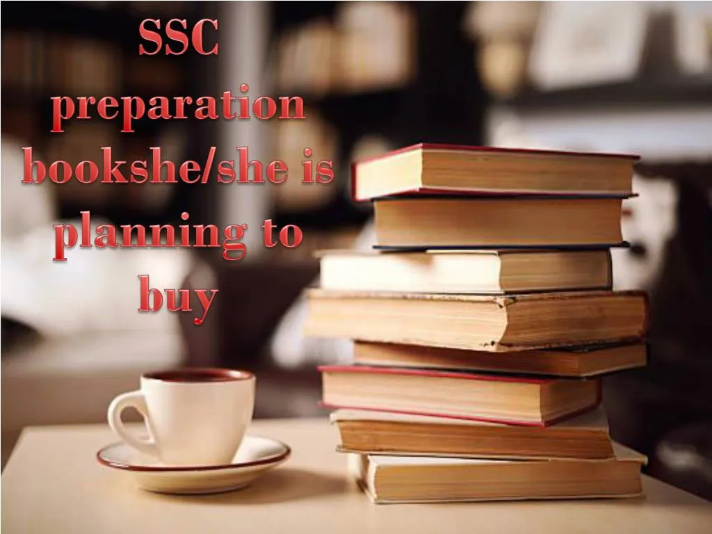 ssc preparation bookshe she is planning to buy