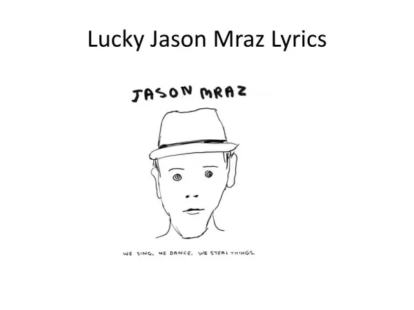 Lucky Jason Mraz Lyrics