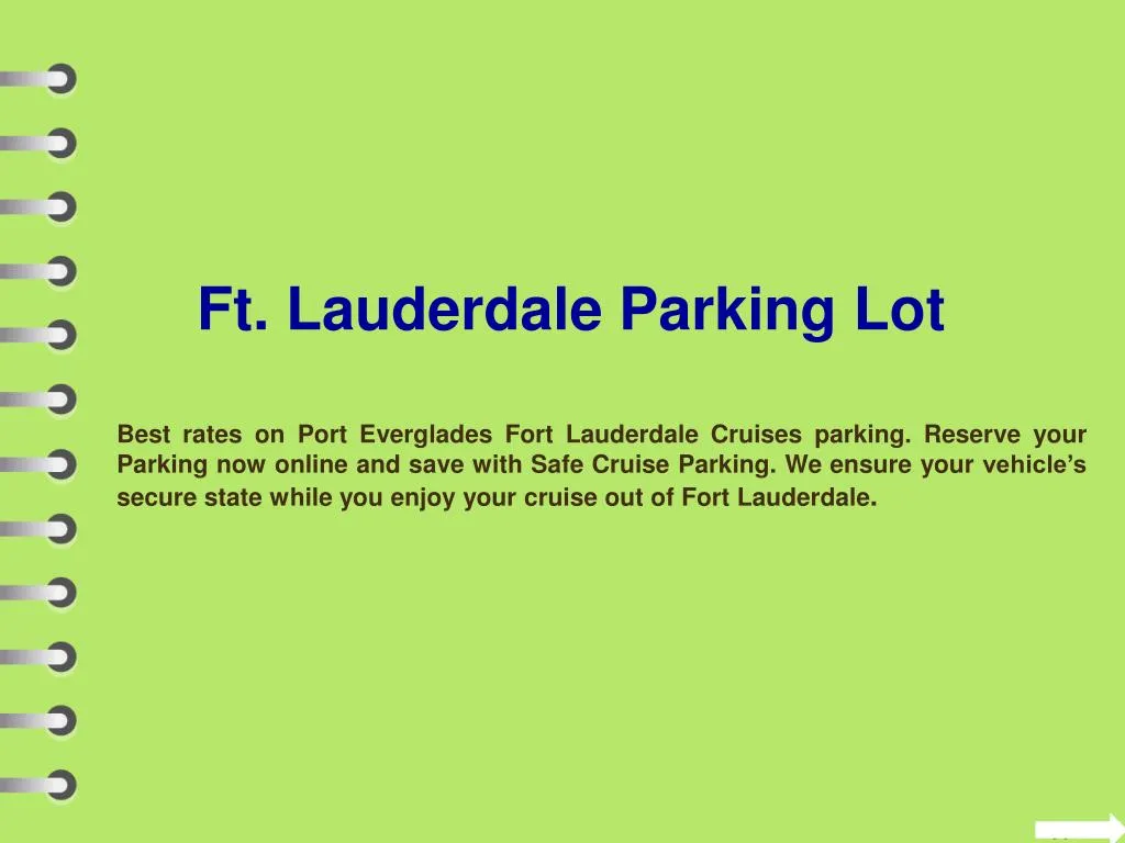 ft lauderdale parking lot