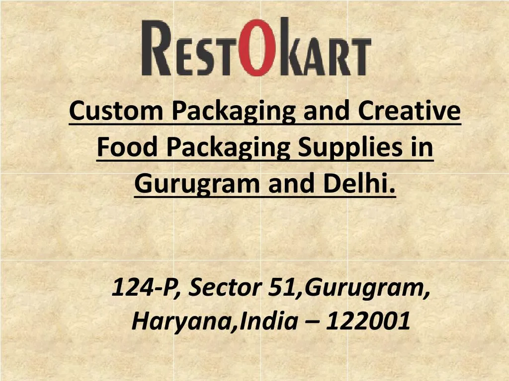 custom packaging and creative food packaging supplies in gurugram and delhi