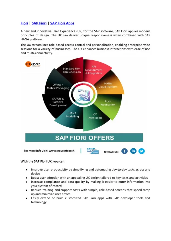 Fiori | SAP Fiori | SAP Fiori Apps