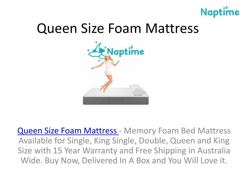 queen size foam mattress