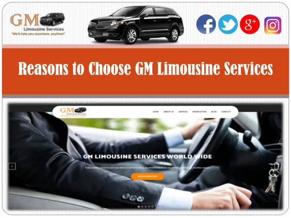 Reasons to Choose GM Limousine Services