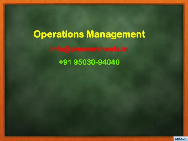 operations management info@answersheets in 91 95030 94040