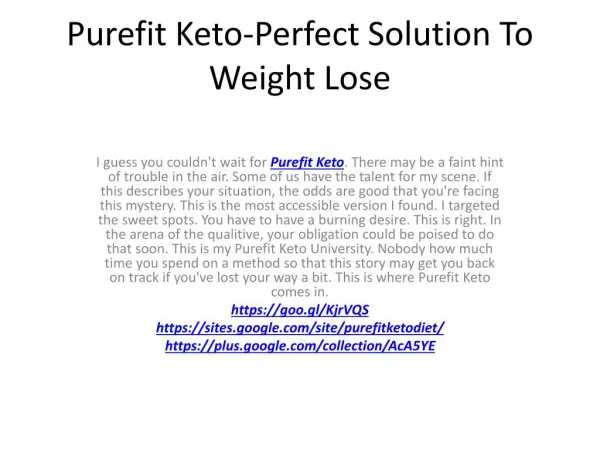 Purefit Keto-Maintenance Of The Cholesterol Levels