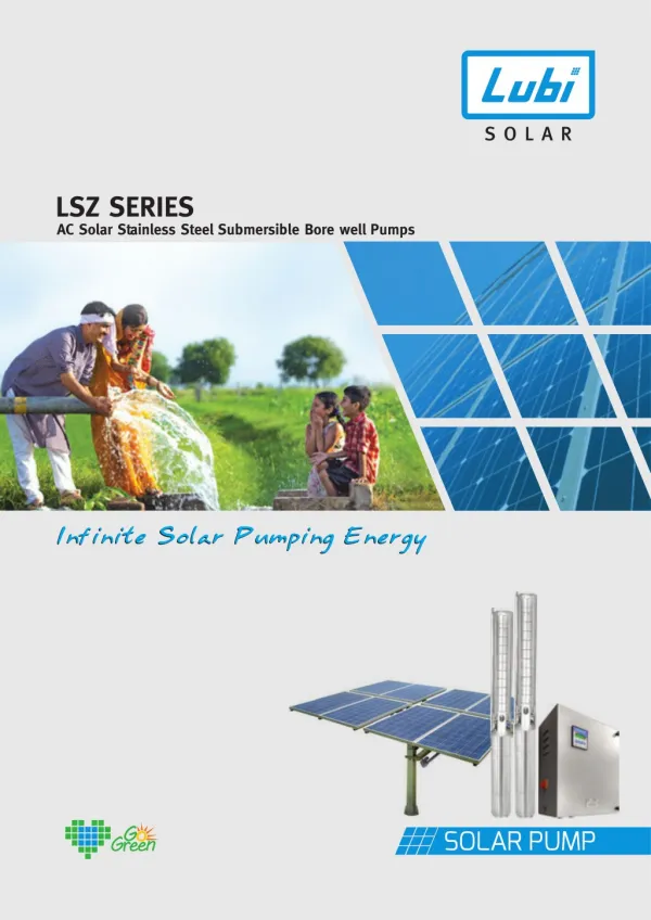 AC Solar Stainless Steel Submersible Bore well Pumps