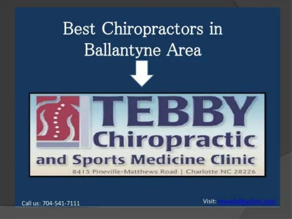 Chiropractor Clinic In Ballantyne | Chiropractic Services