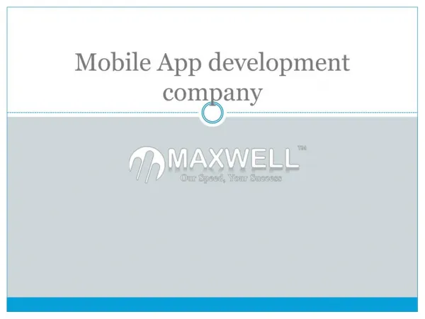 Best Mobile App Development Company in Bangalore, India
