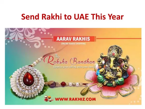 Send Rakhi to UAE This Year