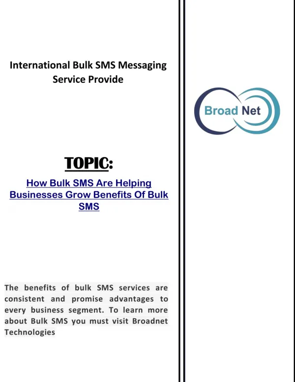 How Bulk SMS Are Helping Businesses Grow: Benefits Of Bulk SMS