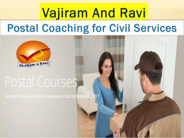 Postal Coaching for Civil Services | Vajiram and Ravi