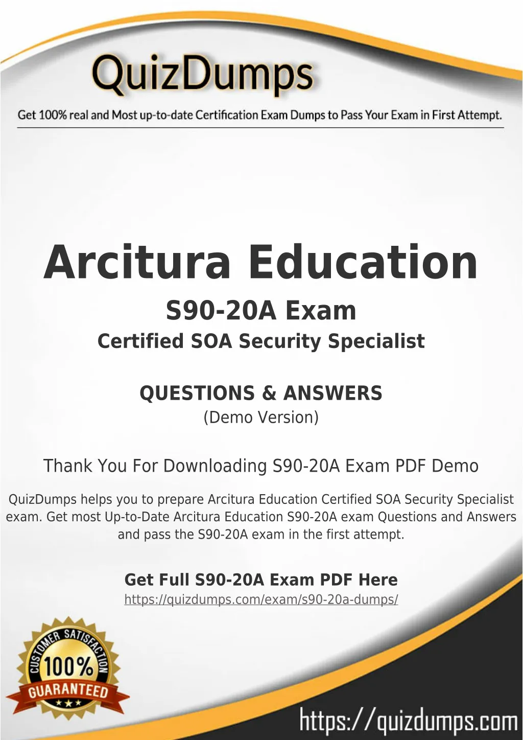 arcitura education s90 20a exam certified